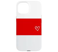 Bandera de Mónaco Corazón Monegasco Orgulloso Día Nacional Carcasa para iPhone 15