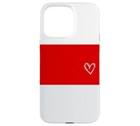 Bandera de Mónaco Corazón Monegasco Orgulloso Día Nacional Carcasa para iPhone 15 Pro MAX