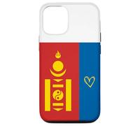 Bandera de Mongolia Corazón de Mongolia Orgulloso Día Nacional del Patrimon Carcasa para iPhone 12/12 Pro
