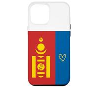 Bandera de Mongolia Corazón de Mongolia Orgulloso Día Nacional del Patrimon Carcasa para iPhone 12 Pro MAX