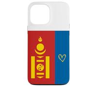 Bandera de Mongolia Corazón de Mongolia Orgulloso Día Nacional del Patrimon Carcasa para iPhone 13 Pro MAX