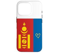 Bandera de Mongolia Corazón de Mongolia Orgulloso Día Nacional del Patrimon Carcasa para iPhone 16 Pro