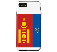 Bandera de Mongolia Corazón de Mongolia Orgulloso Día Nacional del Patrimon Carcasa para iPhone SE (2020) / 7/8