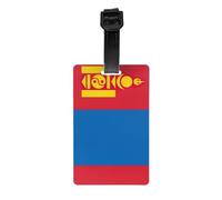 Bandera de Mongolia Etiquetas de equipaje para maletas etiquetas duraderas para bolsas fáciles de reconocer bolsas esenciales de viaje