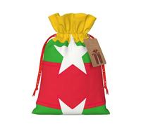 Bandera de Myanmar 1 bolsa de material duradero de 4.7 x 6.9 pulgadas con cordón para regalo elegante de Halloween