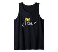 Bandera de Myanmar Libre - Birmania Libertad Word Art Camiseta sin Mangas