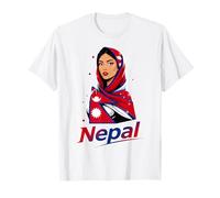 Bandera de Nepal Mujer Nepalí Raíces Camiseta