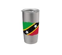 Bandera de Nevisian del orgullo de San Cristóbal y Nieves Vaso térmico de acero inoxidable de doble pared