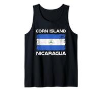 Bandera de Nicaragua Isla del Maíz Orgullo Nicaragüense Camiseta sin Mangas