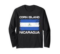 Bandera de Nicaragua Isla del Maíz Orgullo Nicaragüense Manga Larga