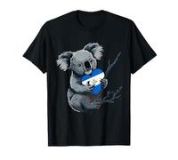 Bandera de Nicaragua Koala Corazón Raíces Nicaragüenses Orgullo Nicaragüense Camiseta