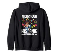 Bandera de Nicaragua Orgullo nicaragüense Herencia hispana de Nicaragua Sudadera con Capucha