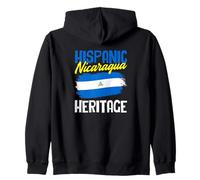 Bandera de Nicaragua Orgullo nicaragüense Herencia hispana Nicaragua Sudadera con Capucha