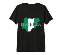 Bandera de Nigeria Africana Hombres Mujeres Niños Nigeria Camiseta Premium