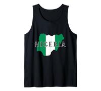 Bandera de Nigeria Africana Hombres Mujeres Niños Nigeria Camiseta sin Mangas