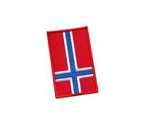 Bandera de Noruega, metal negro, noruego, nativo, país bordado, accesorio de recuerdo para planchar