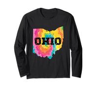 Bandera de Ohio The State para Hombre y Mujer, Bandera de Ohio Manga Larga