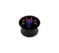 Bandera de Orgullo Bisexual Esqueleto Mano PopSockets PopGrip Adhesivo