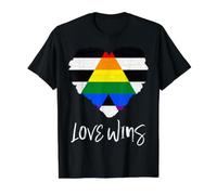 Bandera de Orgullo de aliado Recto Love Wins Straight Ally Flag Camiseta gráfica económica, Hombre, Negro, M