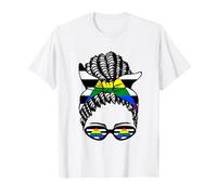Bandera de Orgullo de aliado Recto niña Negra Camiseta