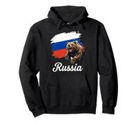 Bandera de Oso rugiente de Rusia, diseño patriótico Sudadera con Capucha