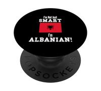 Bandera de país albanés de Albania No Soy Solo Inteligente PopSockets PopGrip Adhesivo