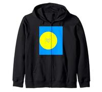 Bandera de Palau Palauan Heart Orgulloso Día Nacional del Patrimonio Sudadera con Capucha