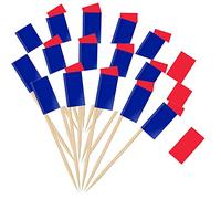 Bandera de palillo de cóctel francesa,francia banderas palillo de dientes,mini etiquetas de comida bandera,Cupcake etiqueta de queso,para sándwiches, frutas,cócteles,decoración del evento real,100 PCS