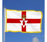 Bandera de Patio Irlanda del Norte Estandarte para Fiestas 3x5 FT | Premium Exterior Estandarte Doble Cara Banderas De Césped para Patio Decoración