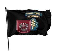 Bandera de Patio Séptimo Grupo de Fuerzas Especiales del Ejército 90x150cm | Bandera de balcón Resistente al Viento y la Lluvia para Césped pared Patio