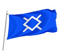 Bandera de Patio Tribu Cheyenne del Norte de Francia Estandarte para | Balcón 3x5 FT Doble Cara Exterior Estandarte Con Ojales Bandera Pirata para Barra Interior