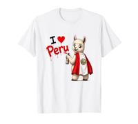 Bandera de Perú, Camiseta peruana, Camisa de Perú para Mujeres y niñas Camiseta