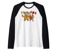 Bandera de Perú y Costa de Marfil Raíces Peruano-marfileñas Camiseta Manga Raglan