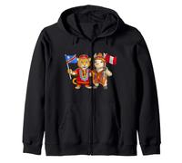 Bandera de Perú y la República Democrática del Congo Raíces Sudadera con Capucha