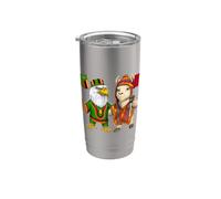 Bandera de Perú y Zambia Raíces peruano-zambianas Herencia Vaso térmico de acero inoxidable de doble pared