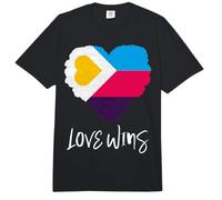 Bandera de poliamor Amor GANA poliamoroso Comfort Colors Adult Heavyweight T-Shirt