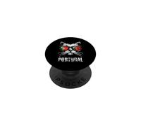 Bandera de Portugal con Gato portugués PopSockets PopGrip Adhesivo