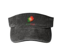 Bandera De Portugal Visera Sombrero Gorras Deportivas Transpirable Superior Vacía Visera Deportiva para Beisbol Tenis Exteriores