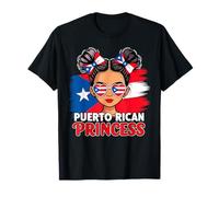 Bandera de Princesa puertorriqueña para niñas del Mes de la Herencia hispana Camiseta