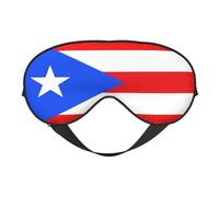 Bandera de Puerto Rico 7 Máscaras para dormir con la bandera de Puerto Rico Correa ajustable Máscara de ojos suave para mujeres Hombres Viajes Trabajo Hogar