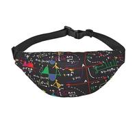 Bandera de Puerto Rico adecuada para deportes, correr, viajar, al aire libre, riñonera unisex para hombres y mujeres, Prueba de matemáticas, Talla única, Mochila para bicicleta