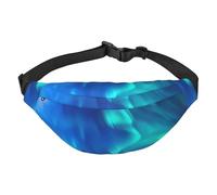 Bandera de Puerto Rico adecuada para deportes, correr, viajar, al aire libre, riñonera unisex para hombres y mujeres, Luces del Norte, Talla única, Mochila para bicicleta