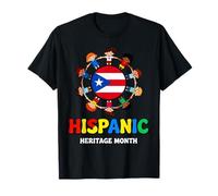 Bandera de Puerto Rico Herencia Hispana Puerto Rico Niño Niña Niño Camiseta