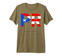 Bandera de Puerto Rico Mes de la Herencia Isla del Encanto Camiseta Premium