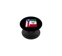 Bandera de Puerto Rico México | Raíces mexicanas puertorriqueñas PopSockets PopGrip Adhesivo