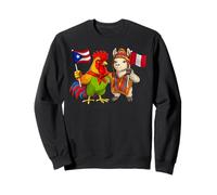 Bandera de Puerto Rico y Perú Raíces puertorriqueñas Sudadera