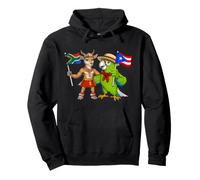Bandera de Puerto Rico y Sudáfrica Raíces puertorriqueño Sudadera con Capucha