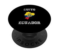 Bandera de Quito, Orgullo de Ecuador PopSockets PopGrip Adhesivo