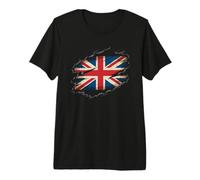 Bandera de raíces del Reino Unido, Recuerdo Vintage para Hombres, Mujeres y niños Camiseta Premium