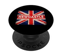 Bandera de Recuerdo de Newcastle Inglaterra Gran Bretaña Reino Unido PopSockets PopGrip Adhesivo